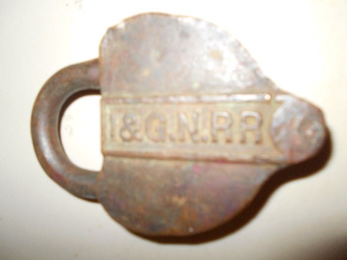 I & G.N. Railroad switch lock