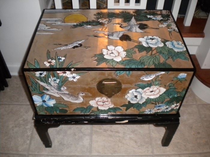 Painted Oriental Cabinet. 