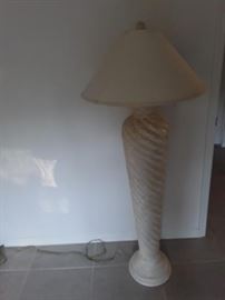 60 tall alabaster lamp with shade