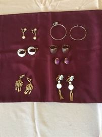 7 Pairs of Costume Earrings