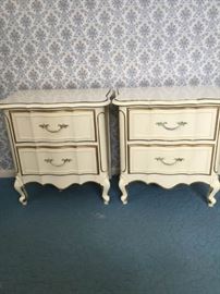 French Provincial Style Bedside Cabinets