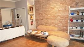 Isamu Noguchi Cloud Style Sofa and ottoman