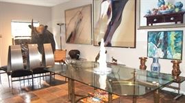 Set of 6 Mid Century Chrome chairs