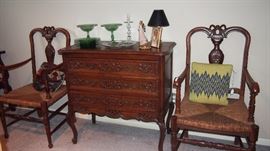 Pr. Chairs and Matching Chest