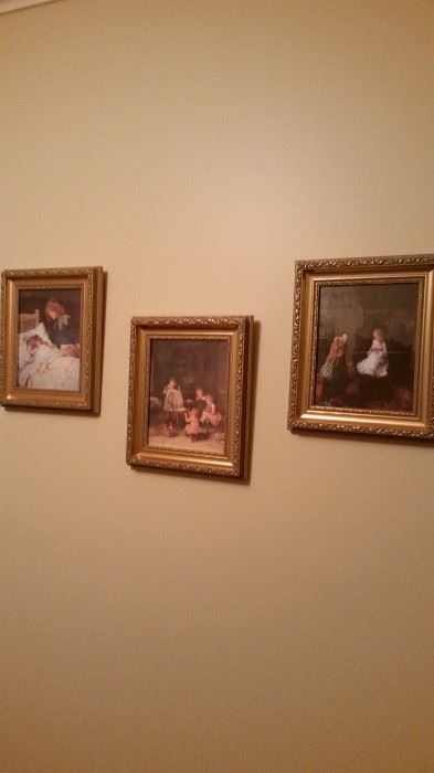 Set of 3 framed art