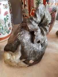 Chinese Figure on Soapstone