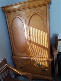 Very nice armoire with bottom drawers