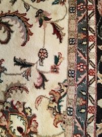 100% wood 9x 12 rug`hand knotted