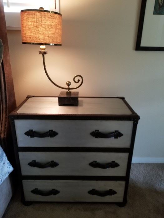 Nightstand and decorative lamp