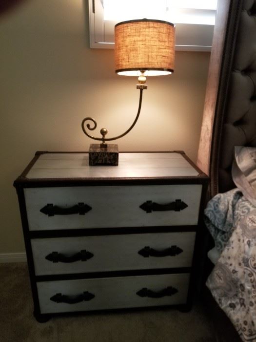 Nightstand and decorative lamp