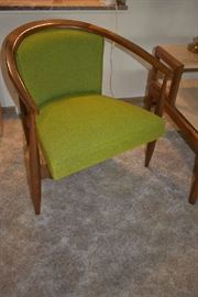 MCM UPHOLSTERED WOOD CHAIR