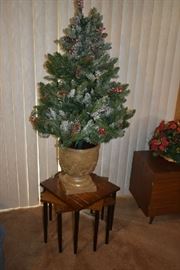 STACKING TABLE, FAUX TREE