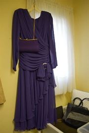 EVENING DRESS, PURSE