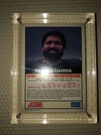 Franco Harris, Signed Collector's Card