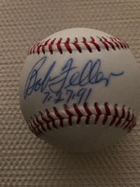 Baseball Signed, Bob Feller