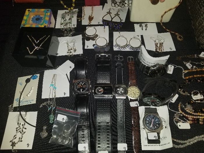 Watches and various jewelry