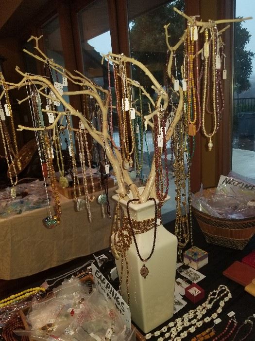 Our (soon to be famous) JEWELRY TREE OF LIFE!!!