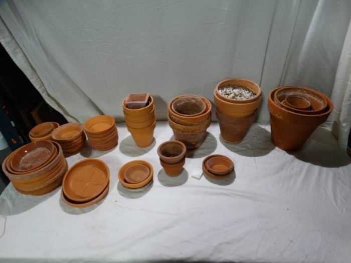 Large Lot of Terra Cotta Pots