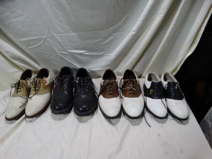 Lot of 4 Pairs Mens Golfing Shoes