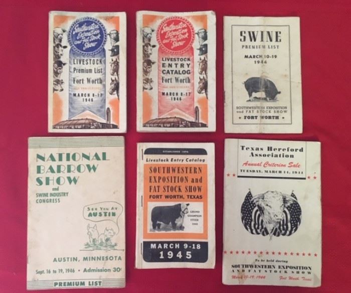 Antique Livestock Exposition Pamphlets