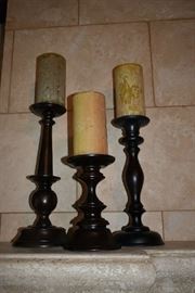 POTTERY BARN CANDLE HOLDERS