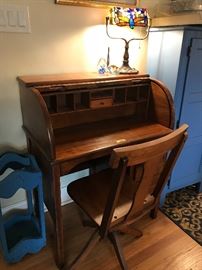 Nice small roll top desk