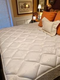 Pristine King Size  Mattress and Box Springs...Firm, starting at just $245 first day!