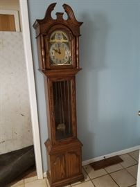 Full view of smaller size grandfather clock