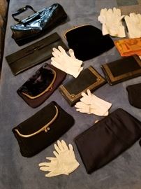 Vintage purses and gloves for women and children