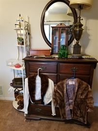 Vintage Cherry-stained dresser, bed and nightstand also available  