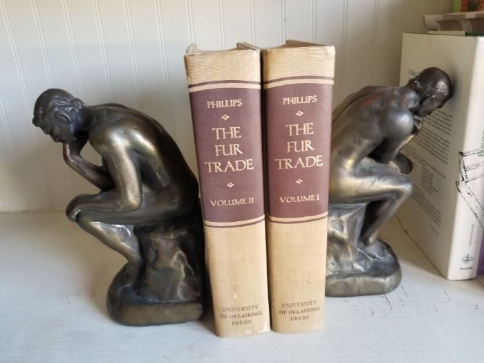 "The Thinker" bookends