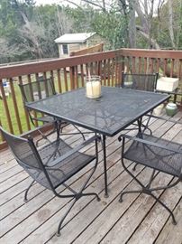 Metal outdoor set