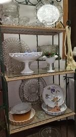 Milk glass, cut and pressed glass and Pyrex