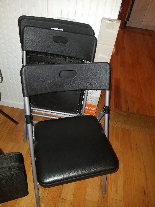4 cushion resin folding chairs