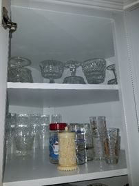 Variety of glassware