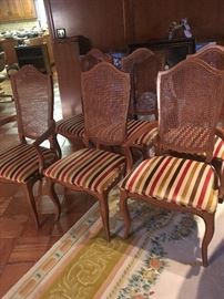 6 Drexel ? cane back chairs $80.00