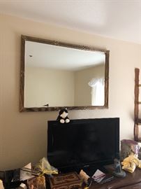 Madison tv and large wall mirror 