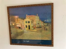 Van Gogh print framed
