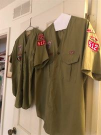 Vintage boy scout uniforms