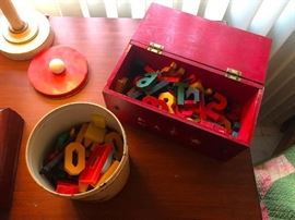 vintage alphabet letters