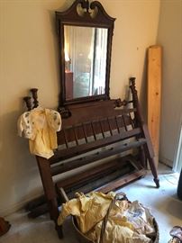 antique shaker style bed frame queen