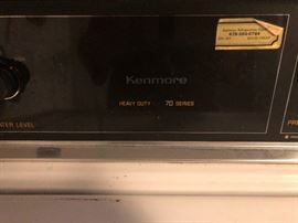 Kenmore washer and dryer