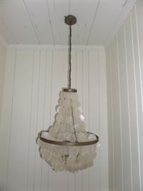 capiz shell chandelier