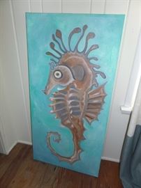 seahorse art