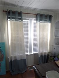 newer curtains and rods - window blinds