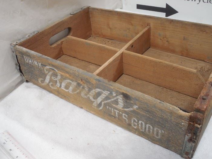 Vintage Wood Crate "Barg's"