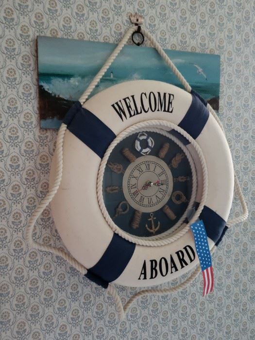 Welcome Aboard wall hanging