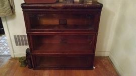 ANTIQUE 3-TIER LAWYERS BOOK CASE