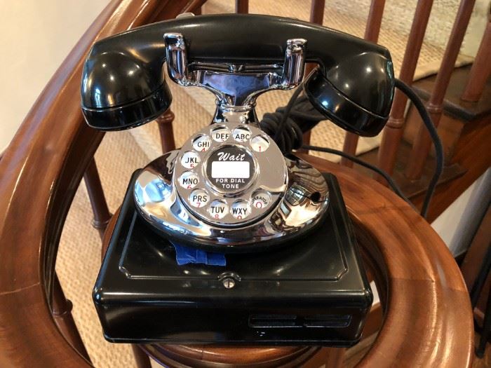 1928 Western Electric Chrome-Plated Rotary Dial Phone (fully restored and in working condition)