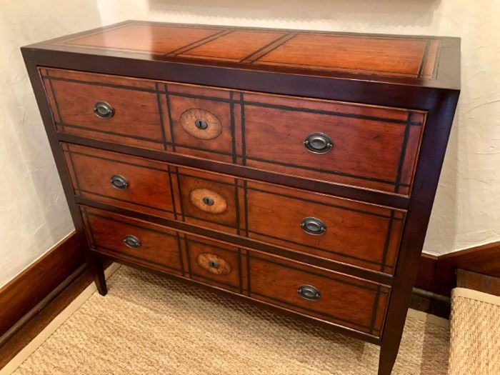 Ethan Allen 19th Century Style Marquetry Chest